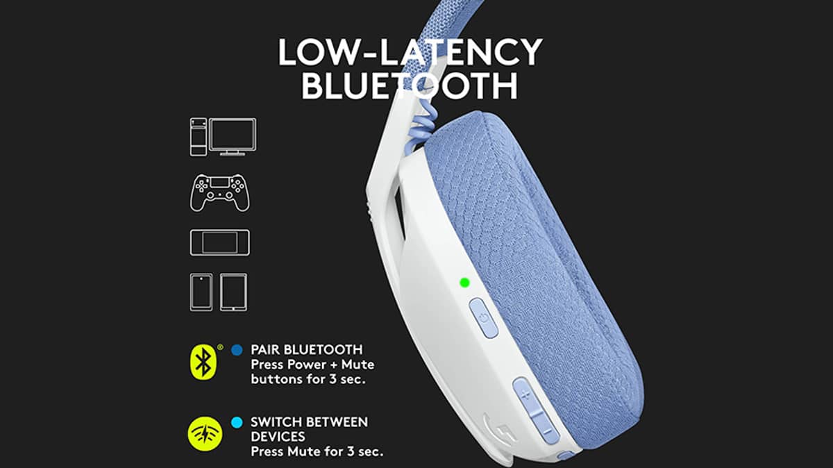 Buy Logitech G435 LIGHTSPEED Gaming Headset Wireless White