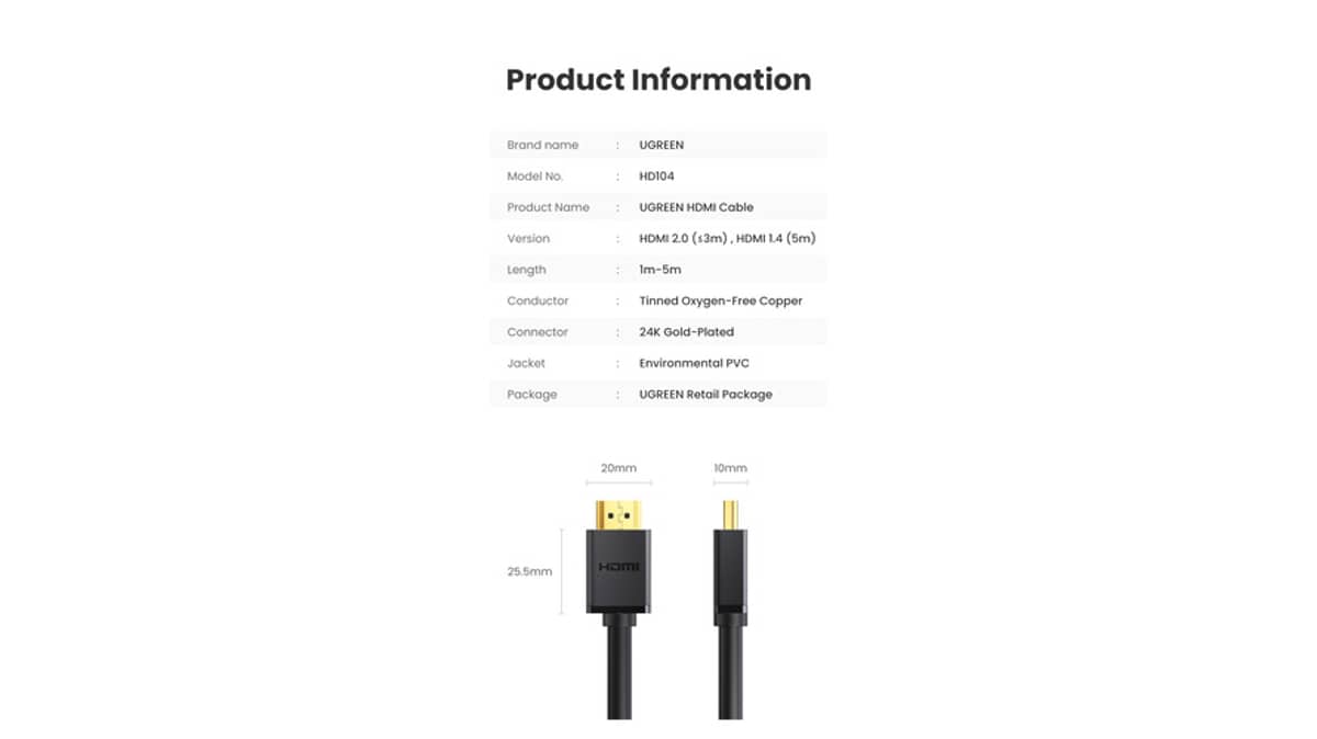 Buy UGREEN HDMI Cable 30m Black