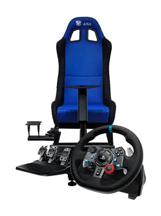 Ps4 gaming chair store and steering wheel