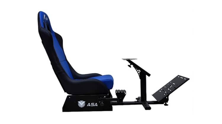 Racing simulator cockpit top gaming chair