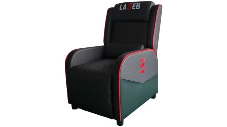 Buy La3eb Gaming Recliner Sofa Black and Red