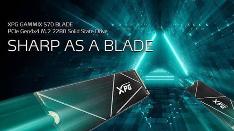 XPG GAMMIX S70 Blade: 2TB M.2 2280 NVMe 3D NAND PCIe Gen4 Gaming Internal  Solid State Drive, PS5 Compatible