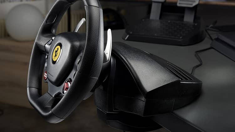 Buy Thrustmaster T80 Ferrari 488 Edition Steering Wheel and Pedals | PS4 /PS5