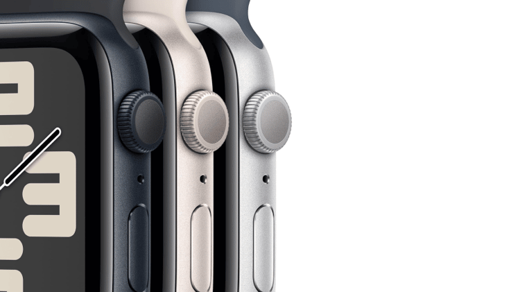 Buy Apple Watch SE GPS 40mm Silver Aluminium Case with Storm Blue