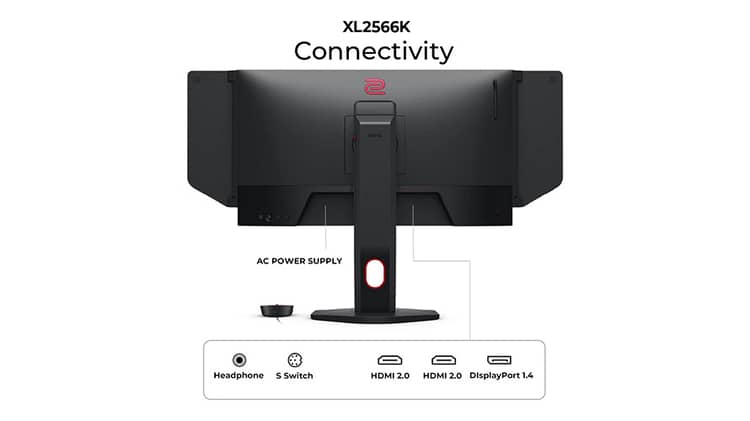 BenQ Zowie XL2566K 24.5 Fast TN in 360Hz Gaming Monitor | Motion Clarity  DyAc⁺ | 1080p | XL Setting to Share | Custom Quick Menu | S Switch | Shield  