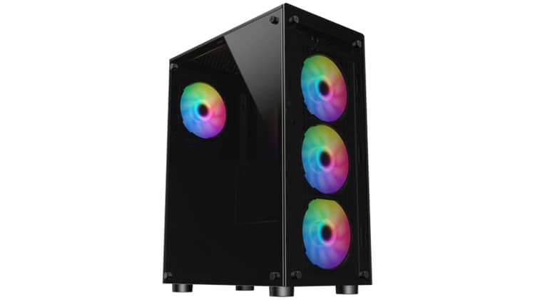 Buy Sharx ZEPHYR ARGB ATX Mid Tower Gaming Case 4x120mm