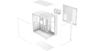 شتر sharx-profin-atx-mid-tower-gaming-pc-case-with-7x-120mm-pre-installed-argb-fans-white