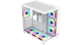 شتر sharx-profin-atx-mid-tower-gaming-pc-case-with-7x-120mm-pre-installed-argb-fans-white