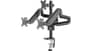 buy twisted-minds-fits-17-27-inch-minds-triple-monitor-arm-aluminum-desk-mount-fits-three-monitor-full-motion-adjustable-with-usb-ports-black