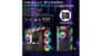 شتر gameon-emperor-midnight-series-7-fan-mid-tower-argbpwm-lighting-gaming-case-black