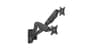 شتر gameon-fits-17-32-inch-economy-spring-assisted-wall-mount-dual-monitor-arm-for-gaming-and-office-use-black