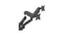 شتر gameon-fits-17-32-inch-economy-spring-assisted-wall-mount-dual-monitor-arm-for-gaming-and-office-use-black