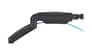 شتر gameon-fits-17-32-inch-economy-spring-assisted-wall-mount-single-monitor-arm-for-gaming-and-office-use-black