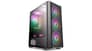 شتر sharx-striker-argb-atx-pc-case-4x120mm-pre-installed-fans-or-glass-side-panel-black