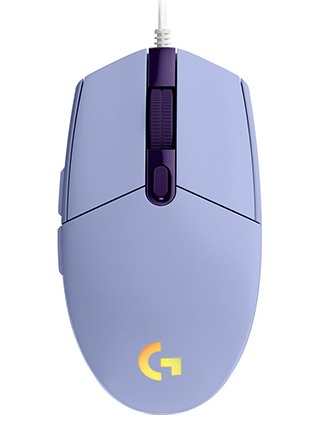 Logitech G203 LIGHTSYNC RGB 6 Button Gaming Mouse - Lilac