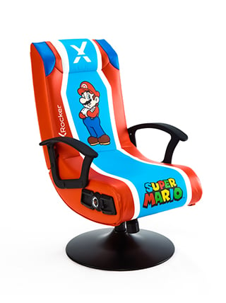 X-Rocker Nintendo Super Mario Gaming Chair Pedestal Foldable Chair