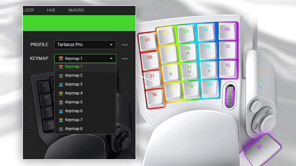 Buy Razer Tartarus Pro Pc Gaming Keypad Mercury Edition With The Lowest Prices In La3eb Game Store